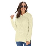 Womens Pullover Sweater Solid Color Knitted Long Sleeve Loose Fit Mid Length Casual Wear Fall Winter OEM