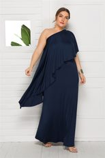Plus Size Womens Off Shoulder Loose Dress Comfortable Fabric Casual Summer Wear