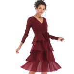 Spring Dress Slim Fit Mid Length Elegant Design Womens Fashion for Casual Occasions Wholesale Av