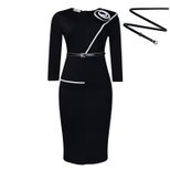 Pencil Skirt Solid Color Bodycon Fit Office Wear Autumn Winter Collection Wholesale Available