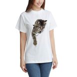3D Printed T Shirt for Women Casual Short Sleeve Round Neck Polyester Summer Fashion