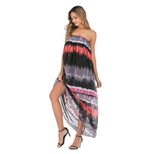 Chiffon Wrap Dress Floral Print High Waist Elegant Style Perfect for Summer Events Wholesale Ava