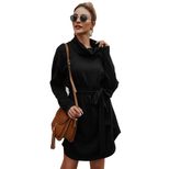 Womens Long Sleeve Sweater Dress Original Design Solid Color Autumn Winter Style Wholesale Avail