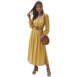 Floral Print Square Neck Dress Original Design Autumn Winter Style Womens Fashion Wholesale Avai