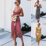 Floral Polka Dot Slip Dress Sexy Lace Trim Spring Summer Fashion Wholesale Available ready to sh