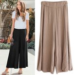Plus Size Loose Wide Leg Pants Lightweight Cotton Linen Blend Casual Style Versatile for Summer