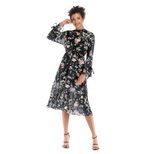 Floral Maxi Dress Spring Collection Elegant Design Comfortable Fit Perfect for Casual Outings Wh