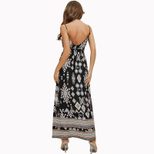 Floral High Waisted Vacation Dress Womens Casual Style Comfortable Fit Summer Fashion Wholesale