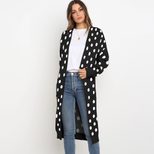 Knitted Cardigan Loose Fit Long Sleeve Soft Fabric Autumn Winter Womens Fashion Outerwear Wholes