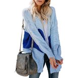 Womens Winter Long Loose Knit Sweater Wave Pattern Cozy Fabric Versatile Style Wholesale Availab