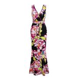 V Neck Floral Print Bodycon Maxi Dress for Women Summer Style Available in Multiple Sizes Wholesale Options