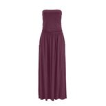 Summer Womens Strapless Maxi Dress Off Shoulder Loose Fit Elegant Style Perfect for Beach or Cas