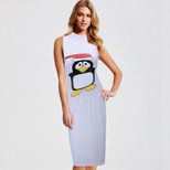 Womens Printed Dress Autumn Winter Style Christmas Party Outfit Wholesale Available customizable