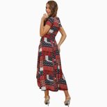 Floral Print Irregular Midi Dress Wrap Style Elegant Design Comfortable Fabric Perfect for Sprin