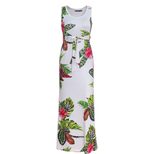 Sleeveless Floral Print Dress for Women Round Neckline Casual Summer Wear Available in Multiple Sizes