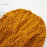 Long Oversized Chunky Knit Sweater Womens Pullover with Puff Sleeves Cable Knit Design Plus Size