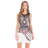 Sleeveless Round Neck Pencil Dress for Women Summer Street Style Available in Multiple Sizes Wholesale Ready to Ship