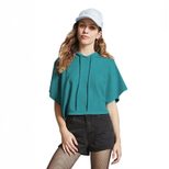 Womens Short Sleeve Hooded T Shirt Casual Fit Lightweight Fabric Spring and Summer Wear