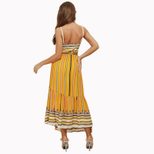 Bohemian Print Maxi Dress Womens Sleeveless Ethnic Style Comfortable Fabric Perfect for Summer E
