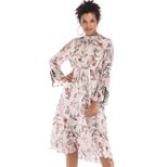 Floral Maxi Dress Spring Collection Elegant Design Comfortable Fit Perfect for Casual Outings Wh