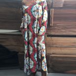 Floral Print Maxi Dress for Women Long Sleeve Loose Fit Spring Summer Casual Wear