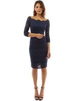 Lace Bodycon Dress for Women Off Shoulder Long Sleeve Elegant Party Wear Available in Multiple Sizes Wholesale