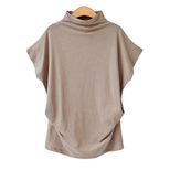Plus Size Womens High Neck Top Batwing Sleeve Short Sleeve Comfortable Fabric Casual Wear Wholes