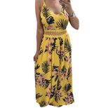 Womens Floral Maxi Dress Sexy Spaghetti Strap Summer Casual Wear private label factory direct