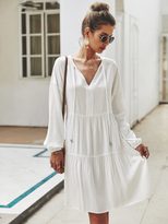 Womens Loose Fit Long Sleeve Dress Original Design Tie Detail Spring Fashion Ready to Ship Whole