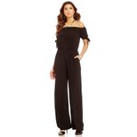 Off Shoulder Chiffon Jumpsuit Waist Tie Long Pants Stylish Sleeves Perfect for Parties and Event