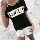 Womens Printed T Shirt Short Sleeve Round Neck Casual Style Summer Wear bulk order
