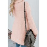 Womens Double Breasted Long Cardigan Sweater Thickened Long Sleeve Mid Length Winter Fashion Out