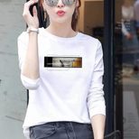 Womens Loose Fit Round Neck Long Sleeve T Shirt 95 Cotton Floral Print Plus Size Casual Spring W