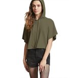 Womens Short Sleeve Hooded T Shirt Casual Fit Lightweight Fabric Spring and Summer Wear