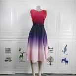 Floral Maxi Dress for Women Sleeveless Round Neck High Waist Casual Summer Wear ready to ship