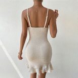 Sexy Bodycon Mini Dress Spaghetti Straps Bustier Style Elegant Fit Perfect for Parties and Night