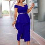 Plus Size Fashion Womens Dress Elegant High Waist Midi Skirt Stylish for Work or Casual Occasion