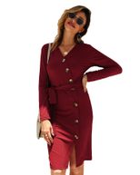 Knitted Dress Stylish Design Comfortable Fit Warm Fabric Autumn Winter Fashion for Women Wholesa