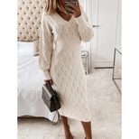 Long Sleeve Knitted Dress for Women Warm and Stylish Bodycon Fit Autumn Fashion bulk order