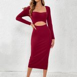 Bodycon Skirt Hollow Out Design Slim Fit Side Slit Sexy Style for Parties and Night Out Wholesal
