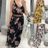Womens Lace Floral Print Slip Dress Elegant Summer Style Perfect for Parties and Casual Outings