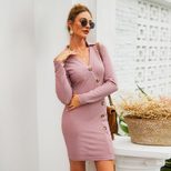 Womens Casual Dress Customizable Design Comfortable Fit Short Sleeve Lightweight Fabric Minimum Order 200 Pieces