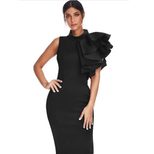 Sleeveless High Neck Bodycon Dress for Women Elegant Party Wear Available in Multiple Sizes Wholesale Supply