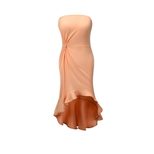 Womens Midi Dress Solid Color Strapless Design Casual Summer Wear factory direct