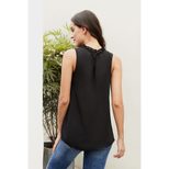 Womens Sleeveless Turtleneck T Shirt Solid Color Slim Fit European Style Summer Casual Wear OEM