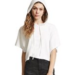Womens Short Sleeve Hooded T Shirt Casual Fit Lightweight Fabric Spring and Summer Wear