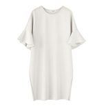 Plus Size Summer Dress Loose Fit Round Neck Bell Sleeves Casual Wear for Women OEM Available