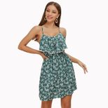 Floral Print Spliced Lace Maxi Dress Sleeveless Bohemian Style Perfect for Summer Vacations Whol
