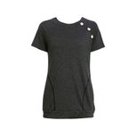 Womens Short Sleeve T Shirt Round Neck Pocket Button Design Casual Style Available in Multiple Sizes Wholesale