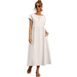 Elegant Long Casual Dress for Women Fashionable Comfortable Versatile Ideal for Home and Travel